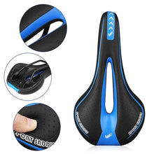 Load image into Gallery viewer, Soft Bicycle Saddle Cushion Bicycle Hollow Saddle Cycling Road Mountain Bike Seat Made Of Comfortable Memory Foam Bicycle Seat With Ergonomic Zone Concept For Men