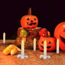 Load image into Gallery viewer, LED Candles Light Flameless Remote Control For Home Dinner Party Christmas Tree Candle LED Flameless Taper Candles Flickering with Remote Timer Battery Operated Waterproof Christmas Tree Candles Warm White Window Candles Decoration Lamp Light New Years