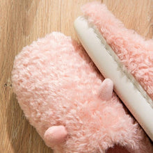 Load image into Gallery viewer, Couples Home Slippers Warm Cute Womans Mens Slipper Winter Shoes New Fashion Casual Fur Plush Slides Winter Slippers For Women House Slippers Fluffy Soft Comfy Fuzzy Slippers Faux Fur Plush Anti-Skid Slippers