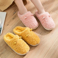 Load image into Gallery viewer, Couples Home Slippers Warm Cute Womans Mens Slipper Winter Shoes New Fashion Casual Fur Plush Slides Winter Slippers For Women House Slippers Fluffy Soft Comfy Fuzzy Slippers Faux Fur Plush Anti-Skid Slippers