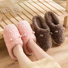 Load image into Gallery viewer, Couples Home Slippers Warm Cute Womans Mens Slipper Winter Shoes New Fashion Casual Fur Plush Slides Winter Slippers For Women House Slippers Fluffy Soft Comfy Fuzzy Slippers Faux Fur Plush Anti-Skid Slippers