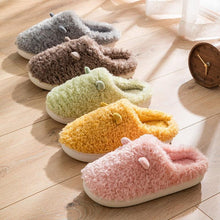 Load image into Gallery viewer, Couples Home Slippers Warm Cute Womans Mens Slipper Winter Shoes New Fashion Casual Fur Plush Slides Winter Slippers For Women House Slippers Fluffy Soft Comfy Fuzzy Slippers Faux Fur Plush Anti-Skid Slippers