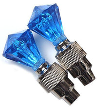 Load image into Gallery viewer, 2PCS Bicycle Valve Lights Wheel Spokes Tire LED Light Tire Valve Caps Cycling Lantern Lamp Bike Accessory LED Bike Wheel Light Tire Valve Cap Neon Lamp Shockproof For Front And Rear Wheel Flashing Lamp Glow In The Dark Cool Accessories