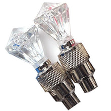Load image into Gallery viewer, 2PCS Bicycle Valve Lights Wheel Spokes Tire LED Light Tire Valve Caps Cycling Lantern Lamp Bike Accessory LED Bike Wheel Light Tire Valve Cap Neon Lamp Shockproof For Front And Rear Wheel Flashing Lamp Glow In The Dark Cool Accessories