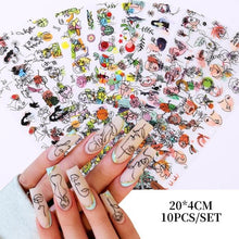 Load image into Gallery viewer, Christmas Silver Snowflakes Nail Art Foil Transfer Glitter Stickers 3D Nail Art Decals Designer Manicuring Decoration Xmas Gift Nails Snowflake Nail Art Stickers Decals Christmas Nail 3D Self Adhesive Nail Stickers for Acrylic Nails Snowflake