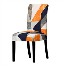 Load image into Gallery viewer, Printed Chair Cover Economical and Practical Stretch Seat Cover Slipcovers Big Elastic Washable Dining Chairs Beach Chairs Removable Washable Short Parsons Kitchen Chair Covers Protector for Dining Room Hote