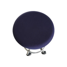 Load image into Gallery viewer, Polyester Fabric Round Chair Cover Waterproof Dining Seat Chair Covers Hotel Banquet Seat Covers Chair Protector Round Bar Stool Seat Covers Washable Stool Cushion Slipcover Elastic Bar Chair Covers