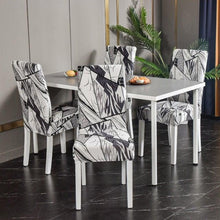 Load image into Gallery viewer, Marble Printed Stretch Chair Cover For Dining Room Office Banquet Chair Protector Elastic Material Armchair Cover Chair Cover Chair Slipcover Marble Background Texture Parson Chair