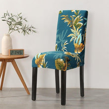 Load image into Gallery viewer, Print Pattened Dining Chair Cover Spandex Elastic Chair Slipcover Stretch Case For Chairs Wedding Hotel Banquet Fit Stretch Short Dining Room Chair Covers with Printed Pattern Banquet Chair Seat Protector Slipcover For Home Party Hotel Wedding Ceremony