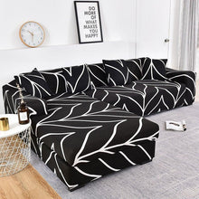 Load image into Gallery viewer, Sofa Cover Geometric Couch Cover Elastic Sofa Cover for Living Room Pets Corner L Shaped Chaise Longue Sofa Slipcover Shaped Sofa Slipcovers with Elastic Bottom, Jacquard Chaise Lounge Set for Living Room
