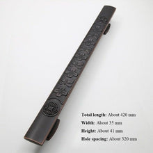 Load image into Gallery viewer, Wooden Door Glass Knob Handle Hotel Villa European Style Simple Antique Black Surface Mounted Solid Barn Pull Hand Wardrobe Shoe Cabinet Bathroom Cabinet Handle Drawer Handle