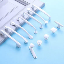 Load image into Gallery viewer, Handles Drawer Cabinet Furniture Kitchen Handles For Cabinet Knob Door Drawer Furniture Kitchen Knob Simplicity White Stainless Steel Hollow Tube Bar Drawer Pulls Cupboard Knob For Kitchen Furniture Hardware