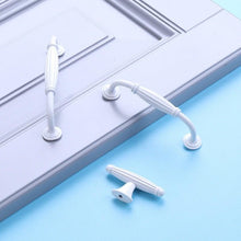 Load image into Gallery viewer, Handles Drawer Cabinet Furniture Kitchen Handles For Cabinet Knob Door Drawer Furniture Kitchen Knob Simplicity White Stainless Steel Hollow Tube Bar Drawer Pulls Cupboard Knob For Kitchen Furniture Hardware