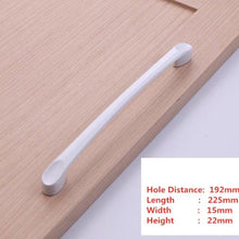 Load image into Gallery viewer, Handles Drawer Cabinet Furniture Kitchen Handles For Cabinet Knob Door Drawer Furniture Kitchen Knob Simplicity White Stainless Steel Hollow Tube Bar Drawer Pulls Cupboard Knob For Kitchen Furniture Hardware
