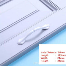 Load image into Gallery viewer, Handles Drawer Cabinet Furniture Kitchen Handles For Cabinet Knob Door Drawer Furniture Kitchen Knob Simplicity White Stainless Steel Hollow Tube Bar Drawer Pulls Cupboard Knob For Kitchen Furniture Hardware