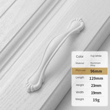 Load image into Gallery viewer, Handles Drawer Cabinet Furniture Kitchen Handles For Cabinet Knob Door Drawer Furniture Kitchen Knob Simplicity White Stainless Steel Hollow Tube Bar Drawer Pulls Cupboard Knob For Kitchen Furniture Hardware