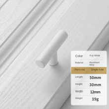 Load image into Gallery viewer, Handles Drawer Cabinet Furniture Kitchen Handles For Cabinet Knob Door Drawer Furniture Kitchen Knob Simplicity White Stainless Steel Hollow Tube Bar Drawer Pulls Cupboard Knob For Kitchen Furniture Hardware