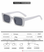 Load image into Gallery viewer, Classic New Rectangle Shape Sunglasses For Women Rectangle Sunglasses for Women 90’s Vintage Shades Square Thick Frame Glasses Luxury Design New Small Square Eyewear Decent Shades