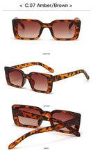 Load image into Gallery viewer, Classic New Rectangle Shape Sunglasses For Women Rectangle Sunglasses for Women 90’s Vintage Shades Square Thick Frame Glasses Luxury Design New Small Square Eyewear Decent Shades