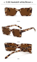 Load image into Gallery viewer, Classic New Rectangle Shape Sunglasses For Women Rectangle Sunglasses for Women 90’s Vintage Shades Square Thick Frame Glasses Luxury Design New Small Square Eyewear Decent Shades