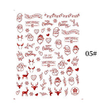 Load image into Gallery viewer, Sliver Bronzing Christmas Slider Nail Art 3D Decals Decoration Snowflake Nail Art Sticker Manicures Transfer Foil Xmas Gift Nails Snowflake Nail Art Stickers Decals Christmas Nail 3D Self Adhesive Nail Stickers for Acrylic Nails Snowflake