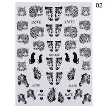Load image into Gallery viewer, 3D Nail Sticker Russian English Letter Sticker For Nails Foil Love Heart Design Accessories Fashion Manicures Sticker Decoration Nail Art Stickers Water Transfer Nail Decals Full Wraps Gradient Acrylic Nail Kits for Women Manicure Decoration