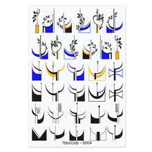 Load image into Gallery viewer, 3D Nail Sticker Russian English Letter Sticker For Nails Foil Love Heart Design Accessories Fashion Manicures Sticker Decoration Nail Art Stickers Water Transfer Nail Decals Full Wraps Gradient Acrylic Nail Kits for Women Manicure Decoration