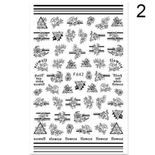 Load image into Gallery viewer, 3D Nail Sticker Russian English Letter Sticker For Nails Foil Love Heart Design Accessories Fashion Manicures Sticker Decoration Nail Art Stickers Water Transfer Nail Decals Full Wraps Gradient Acrylic Nail Kits for Women Manicure Decoration
