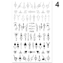 Load image into Gallery viewer, 3D Nail Sticker Russian English Letter Sticker For Nails Foil Love Heart Design Accessories Fashion Manicures Sticker Decoration Nail Art Stickers Water Transfer Nail Decals Full Wraps Gradient Acrylic Nail Kits for Women Manicure Decoration