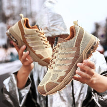 Load image into Gallery viewer, Running Mens Sport Elegant Sneakers Air Cushion Sneakers Lace Up Low Top Jogging Shoes Man Athletic Footwear Breathable Comfortable Athletic Running Sneakers