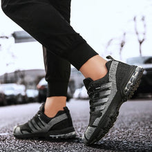 Load image into Gallery viewer, Running Mens Sport Elegant Sneakers Air Cushion Sneakers Lace Up Low Top Jogging Shoes Man Athletic Footwear Breathable Comfortable Athletic Running Sneakers