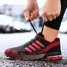 Load image into Gallery viewer, Running Mens Sport Elegant Sneakers Air Cushion Sneakers Lace Up Low Top Jogging Shoes Man Athletic Footwear Breathable Comfortable Athletic Running Sneakers