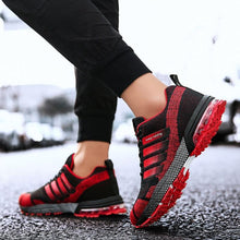 Load image into Gallery viewer, Running Mens Sport Elegant Sneakers Air Cushion Sneakers Lace Up Low Top Jogging Shoes Man Athletic Footwear Breathable Comfortable Athletic Running Sneakers