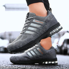 Load image into Gallery viewer, Running Mens Sport Elegant Sneakers Air Cushion Sneakers Lace Up Low Top Jogging Shoes Man Athletic Footwear Breathable Comfortable Athletic Running Sneakers