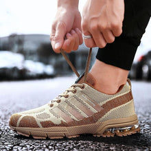 Load image into Gallery viewer, Running Mens Sport Elegant Sneakers Air Cushion Sneakers Lace Up Low Top Jogging Shoes Man Athletic Footwear Breathable Comfortable Athletic Running Sneakers
