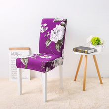 Load image into Gallery viewer, Covers for Dining Room Seat Protector Stretch Removable Printed Chair Cover Elastic Seat Chair Covers Removable And Washable Stretch Banquet Hotel Dining Room Washable Furniture Chair for Kids Pets Home Ceremony Banquet Wedding Party