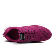 Load image into Gallery viewer, Sport Womans Athletic Sneakers Running Shoes Breathable Hollow Lace-Up Women Fashion Sneakers Lightweight Breathable Walking Shoes Non Slip Athletic Fashion Sneakers