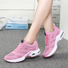 Load image into Gallery viewer, Sport Womans Athletic Sneakers Running Shoes Breathable Hollow Lace-Up Women Fashion Sneakers Lightweight Breathable Walking Shoes Non Slip Athletic Fashion Sneakers