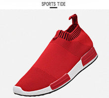 Load image into Gallery viewer, Men's Breathable Running Shoes Casual Fashion Outdoor White Espadrilles Sports Shoes Light Socks Lightweight Breathable Walking Running Shoes Mesh Workout Casual Sports Men's Jogging Sneakers