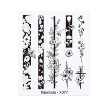 Load image into Gallery viewer, Blue Marble Water Decal Sticker Wave Line Flower Leaf Tree Summer Slider Decor For Manicuring Nail Art Watermarks Curve Graffiti Nail Design for Acrylic Nail Supplies Designer Nail Decorations for Women Girls Kids