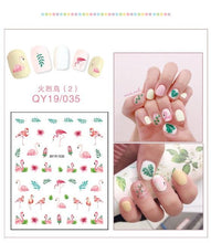 Load image into Gallery viewer, Cartoon Characters Plants Animals Forest Flowers Small Fresh Flowers 3D Nail Stickers Hyuna Style Nail Patch Waterproof Self Adhesive Nail Decals for Nail Art Decoration Including Hearts Stars Letters Bowknot Leaves Flowers Plants Fruits Butterflies