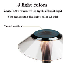 Load image into Gallery viewer, LED Desk Lamp Dimmable Protection Eyes USB Charging Smart Touch Switch Bedside Lamps Transparent Crystal Creative Table Light Decorative Table Lamp Cute Study Lamps for Bedroom Décor
