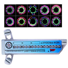 Load image into Gallery viewer, Bicycle Motorcycle Bike Tire Wheel Lights 32 Patterns LED Flash Spoke Lamp Cycling Light Bike Bicycle Spoke LED Lights Bright Cycling Flashing Night Light Safe Accessories
