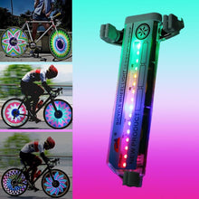 Load image into Gallery viewer, Bicycle Motorcycle Bike Tire Wheel Lights 32 Patterns LED Flash Spoke Lamp Cycling Light Bike Bicycle Spoke LED Lights Bright Cycling Flashing Night Light Safe Accessories