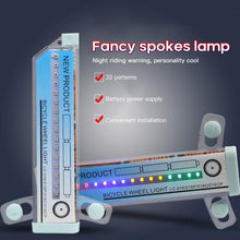 Load image into Gallery viewer, Bicycle Motorcycle Bike Tire Wheel Lights 32 Patterns LED Flash Spoke Lamp Cycling Light Bike Bicycle Spoke LED Lights Bright Cycling Flashing Night Light Safe Accessories