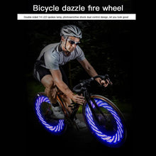 Load image into Gallery viewer, Bicycle Motorcycle Bike Tire Wheel Lights 32 Patterns LED Flash Spoke Lamp Cycling Light Bike Bicycle Spoke LED Lights Bright Cycling Flashing Night Light Safe Accessories