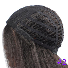 Load image into Gallery viewer, Long Kinky Straight Synthetic Wigs for Black Women Black Brown Blonde Ginger Red White Hair Afro Wigs Synthetic Hair Wigs For Black Women Cosplay Wigs For Women