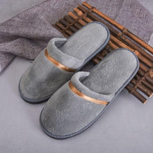 Load image into Gallery viewer, Classic Comfy Plush Slippers Star Thickening Antiskid Hotel Guest Room Home Slip On House Slippers For Women Indoor Outdoor Women's Bedroom Slippers Warm Soft Unisex Slippers