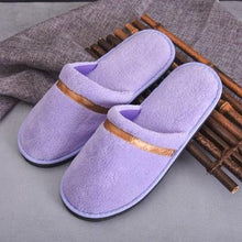 Load image into Gallery viewer, Classic Comfy Plush Slippers Star Thickening Antiskid Hotel Guest Room Home Slip On House Slippers For Women Indoor Outdoor Women's Bedroom Slippers Warm Soft Unisex Slippers
