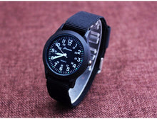 Load image into Gallery viewer, Unisex Fashion Nylon Fabric Kids Children Watch Sport Thin Students Canvas Quartz Dress Wristwatch Military Time Watch Field Outdoor Sport Mens Wristwatch With Slip-Thru Nylon Band